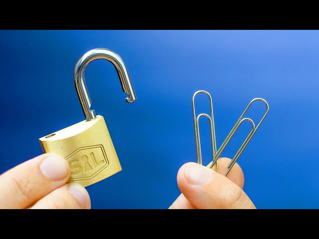 Can you actually pick a lock with PAPERCLIPS?