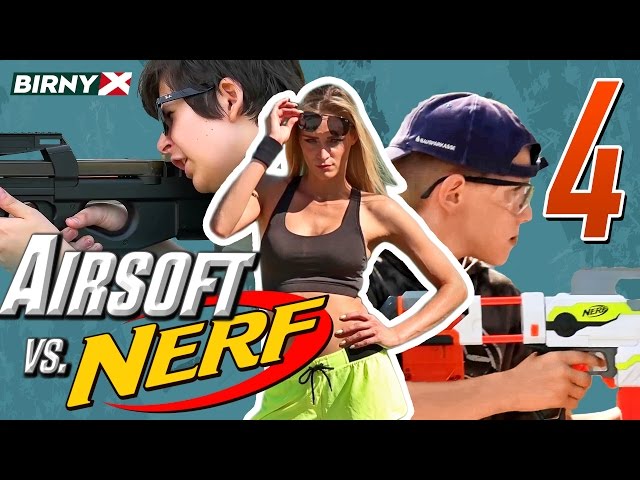 Airsoft vs Nerf 4 - Nerf War vs Airsoft Deathmatch - PART 2