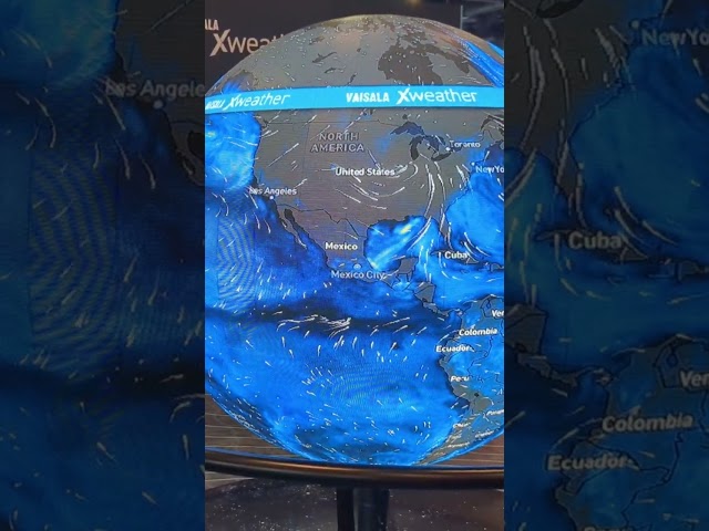 CES 2024 Highlights! XWeather globe realtime weather updates #CES2024