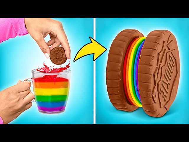 EASY! Let's Make Mouthwatering Fondant Cookie Cake With Colorful Decor 🌈🎂