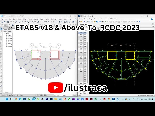 ETABS v18 & Above to RCDC 2023 Import | Complete Explanatory | ilustraca | Sandip Deb