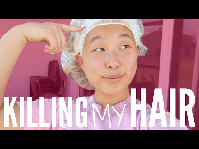 KILLING MY HAIR! (RE-BLEACHING MY ROOTS) | Alex Jayne