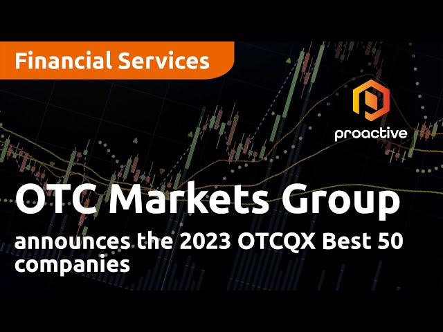 OTC Markets Group announces the 2023 OTCQX Best 50 companies