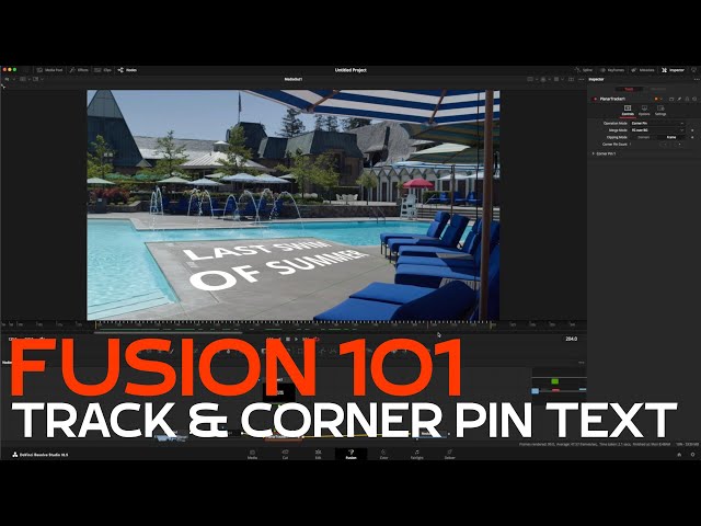 Tracking & Corner Pinning Text in Fusion