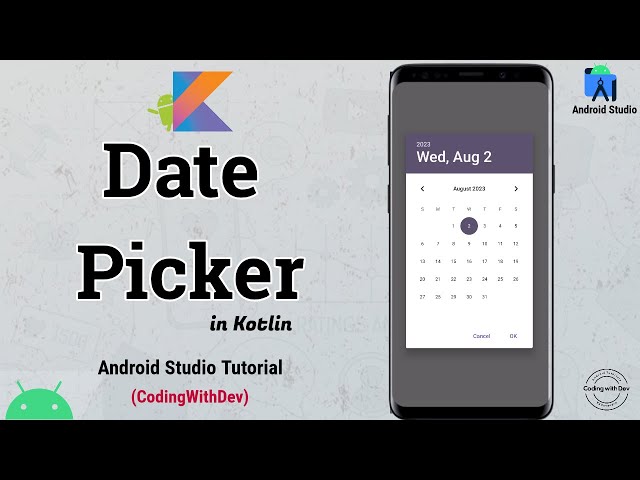 android date picker dialog example | DatePickerDialog - Android Studio Tutorial | Kotlin