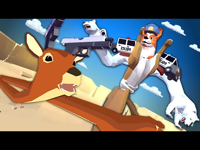 A Normal Deer vs. Police Dog Megazord - Deer Simulator