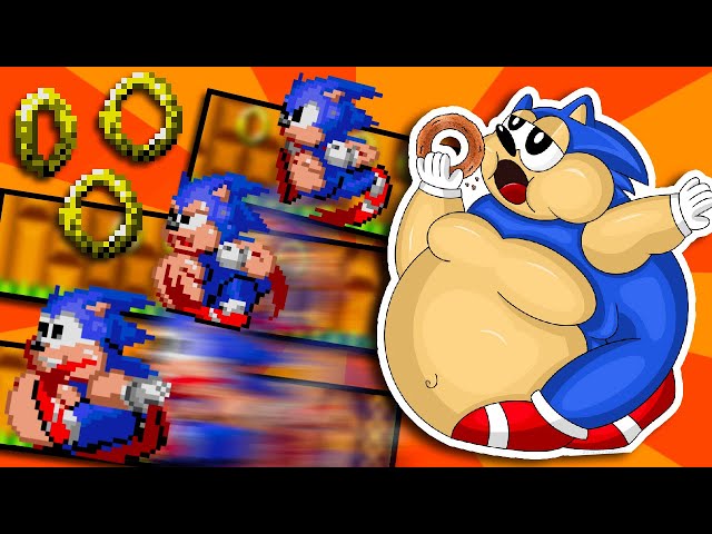 Sonic 2 XL, but the Rings Make him FASTER AND FATTER?! (Hilarious Sonic 2 Rom Hack)