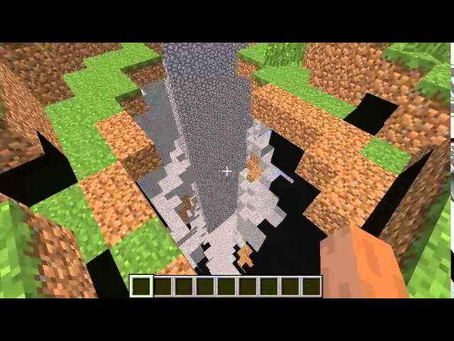 Minecraft - A Village over a Crazy Ravine Seed