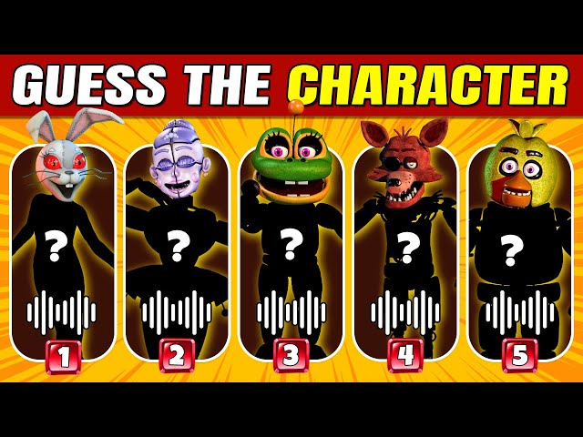 Guess The FNAF Character by Body & Emoji - Fnaf Quiz | Five Nights At Freddys| Freddy, The Puppet