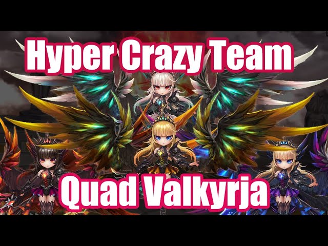 Hyper Crazy Team Quad Valkyrja Debut😉😉😉【Summoners War RTA】