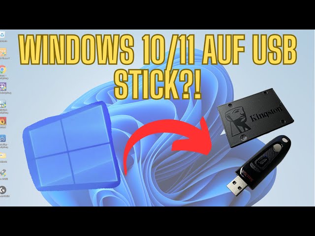 Windows 10/11 auf USB Stick installieren | LIVE System erstellen | Daten retten || ITpieces