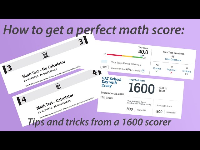 How to get a perfect score on the SAT math section: tips from a 1600 scorer