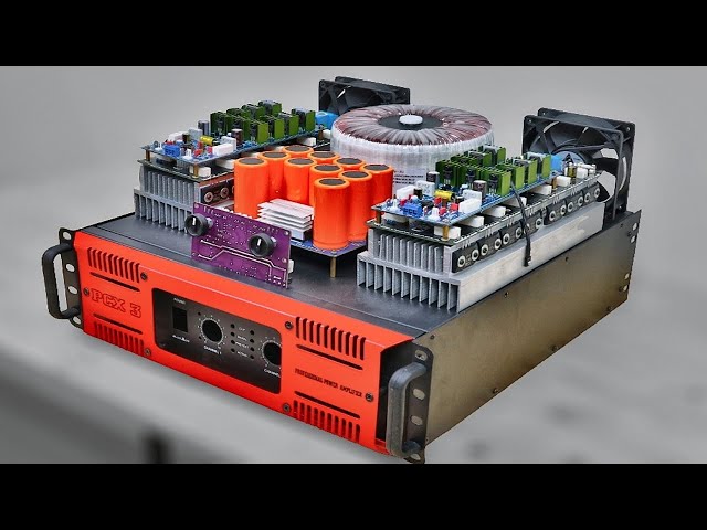 Full Assembly High Power Amplifier with 70v 0 70v Toroidal Transformer #cbzproject