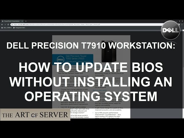 Dell Precision T7910: How to update BIOS