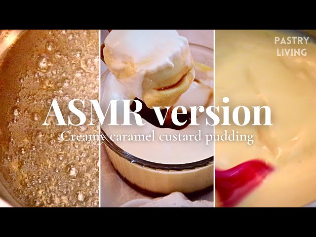 【ASMR BAKING】Caramel Custard Pudding | Creamy flan | Sounds of Baking