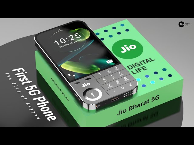 Jio Bharat 5G - First Look,7000mAh Battery,50MP Camera,5G Keypad Phone//Jio Bharat 5G
