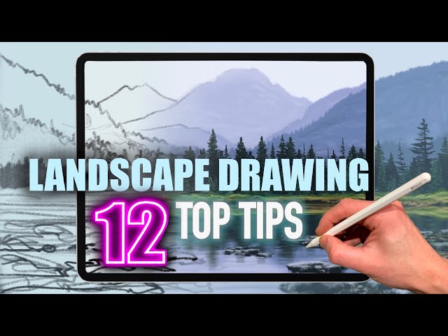 PROCREATE Landscape Drawing TOP TIPS