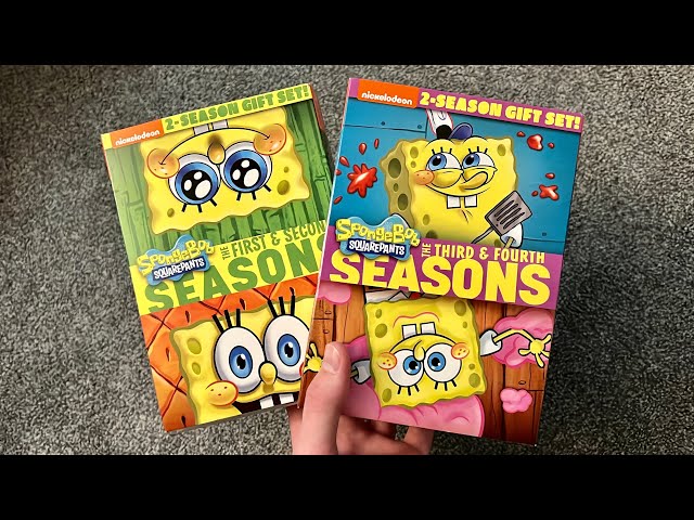SpongeBob SquarePants: Seasons 1 - 4 DVD Unboxing New 2-Season Gift Set