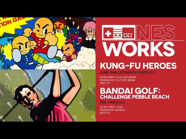 Brawl ’n ball: Kung Fu Heroes & Bandai Golf | NES Works 111