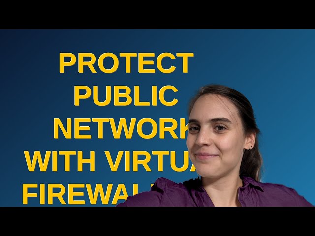 Networkengineering: Protect public network with virtual firewall w/o control over the gateway