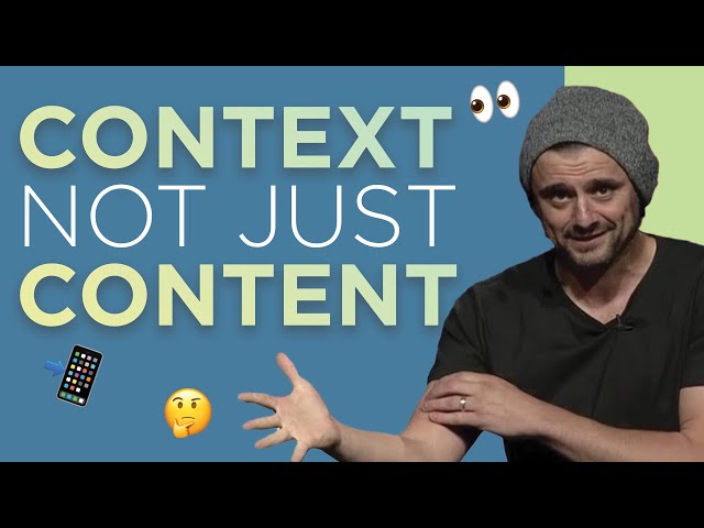 It's About Context, Not Just Content.