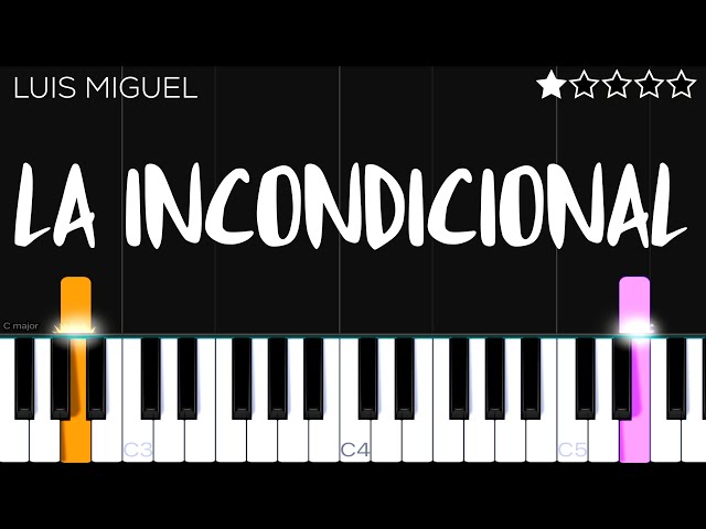 Luis Miguel - "La Incondicional" | EASY Piano Tutorial