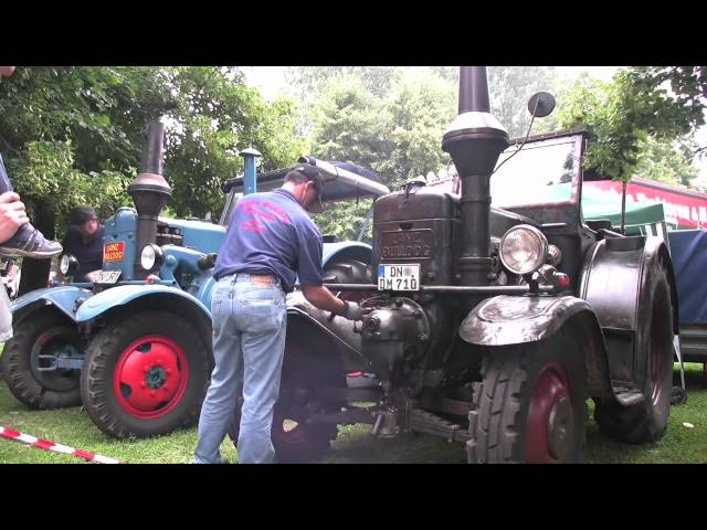 Traktor: Lanz Bulldog Start - starting old tractor
