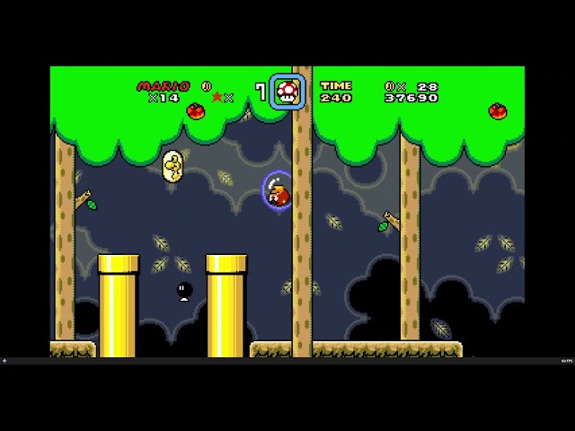 Super Mario World Widescreen: Forest Of Illusion 3 Normal Exit