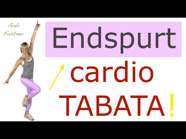 🌶️ 28 min, Endspurt! Cardio-intensiv-Tabata | ca. 250 Kcal verbrennen, 3100 Schritte | ohne Geräte