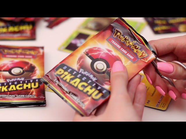 Opening 10 Packs of Detective Pikachu Pokémon Cards! (ASMR whisper)