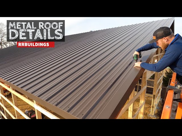 Building a Large Garage Part 4: Metal Roof Details and Porch Piers
