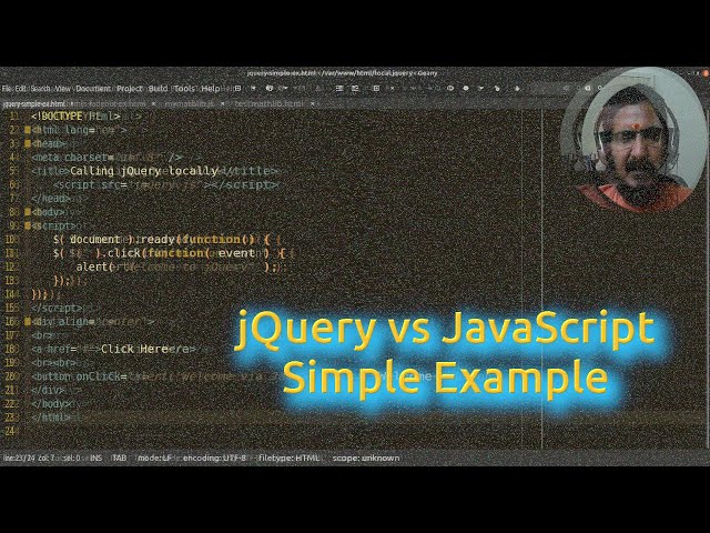 jQuery vs JavaScript example