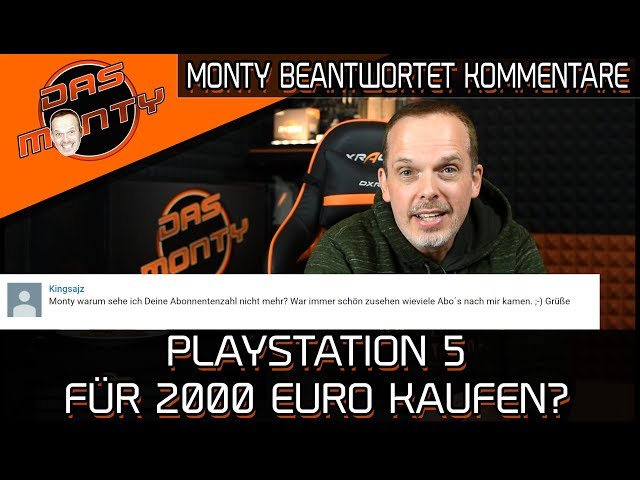 Playstation 5 für 2000 Euro kaufen? - Monty beantwortet Kommentare | DasMonty