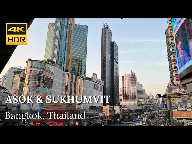 4K HDR| Walking Tour Asok Junction to Sukhumvit Soi4 (Nana) on the weekend| Bangkok| Thailand