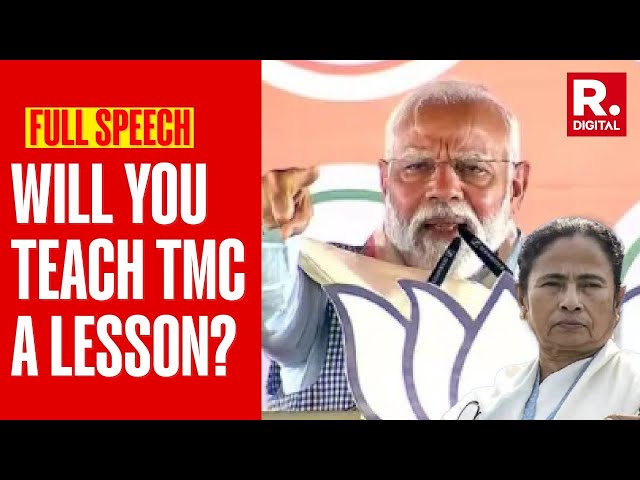 PM Modi Blows Poll Bugle In Jalpaiguri, Says "Will you teach TMC a lesson?"| Lok Sabha Elections
