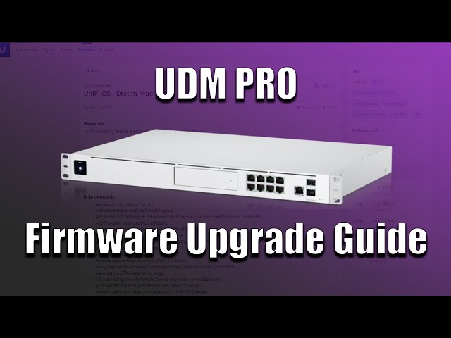 How to Upgrade UDM Pro Firmware