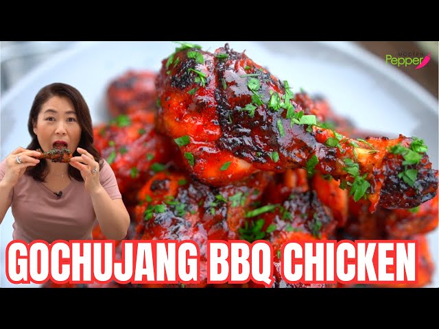 SECRET to FINGER-LICKING-GOOD🌶Gochujang Sauce 🍗 Korean BBQ Chicken Recipe: Perfect BBQ party recipe!