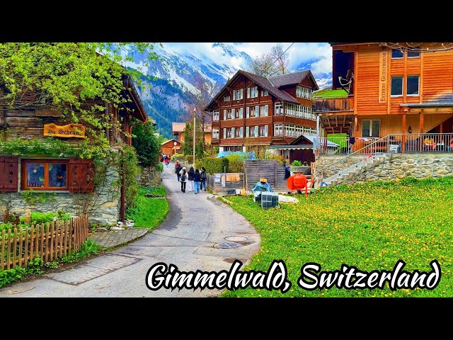 Gimmelwald, Switzerland 4K - A fantastic walk in the most beautiful Swiss mountain village