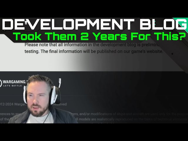 Development Blog - Took Them 2 Years For This?