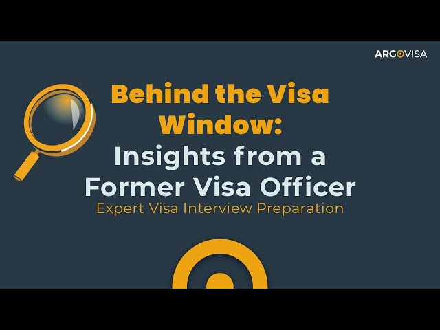 Behind the Visa Window: Insights from a Former Visa Officer