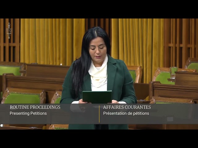 MP Soraya Martinez Ferrada presenting mHREDD petition in Parliament