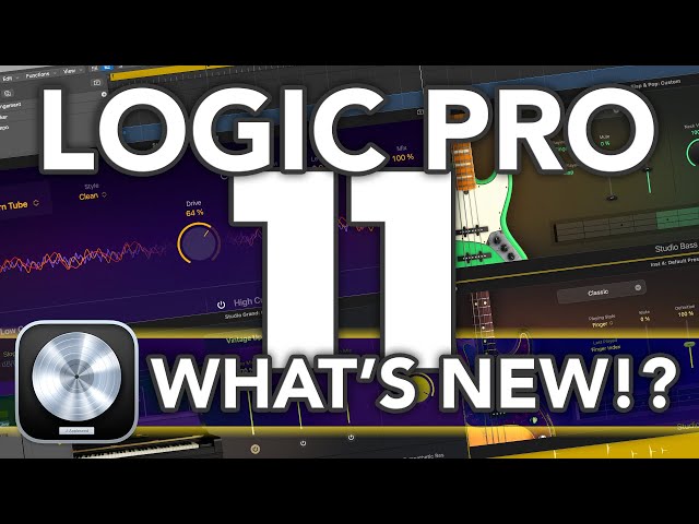 LOGIC PRO 11 // What's New in Logic 11? (Stem Splitter, AI Players, Chord Track, ChromaGlow & MORE!)