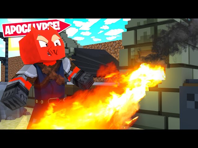 Minecraft Apocalypse - BLAST FURNACE CRAFTS NEW WEAPONS!