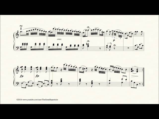 Mozart, 12 Variations on Ah, vous dirai je maman, K 265 300e, Harpsichord, Var. 11