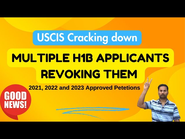 USCIS is Cracking Down on Multiple H1B Applicants & Revoking | తెలుగు