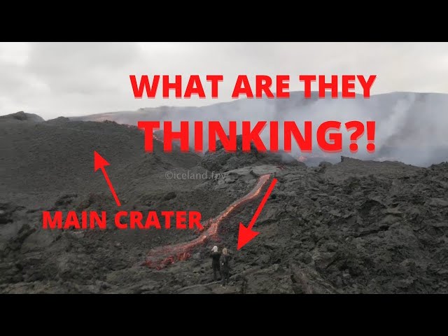 Volcano  LIVE footage Did my drone save lives? tourists in danger during a volcano eruption