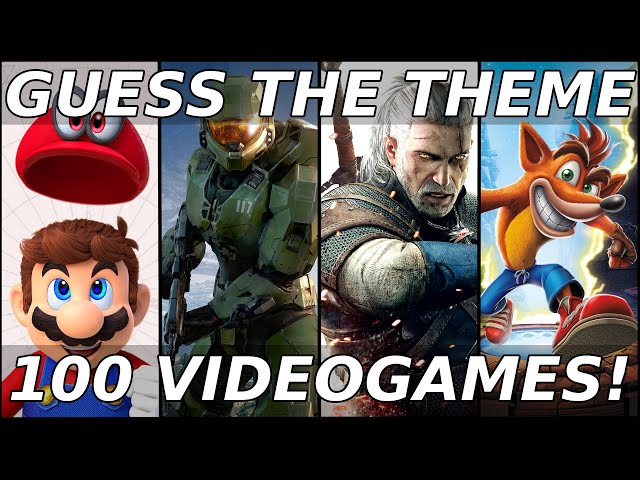 Guess the Music Theme: VIDEOGAME EDITION | Music Quiz | Blind Test | 100 Videogames - EASY to HARD
