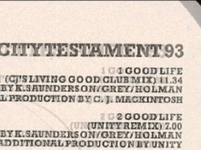 Inner City - Good Life (CJ Mackintosh Living Good Club Mix) 1993