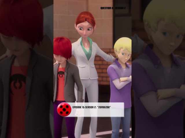 What does Nathaniel give to Miss Bustier for her birthday in "Zombizou" (S2)? #miraculous #shorts