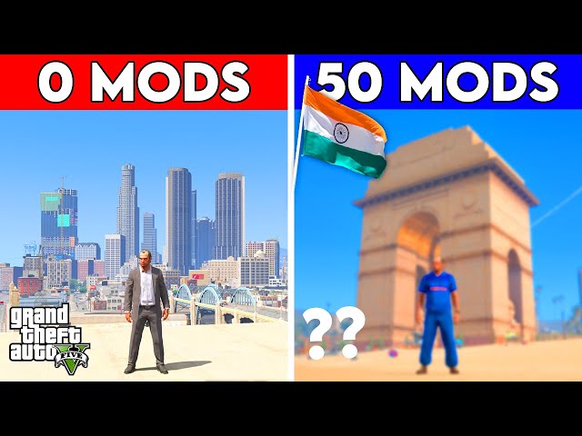 I Installed 50 *INDIAN* 🇮🇳 MODS In GTA 5 [REPUBLIC DAY SPECIAL 2022]